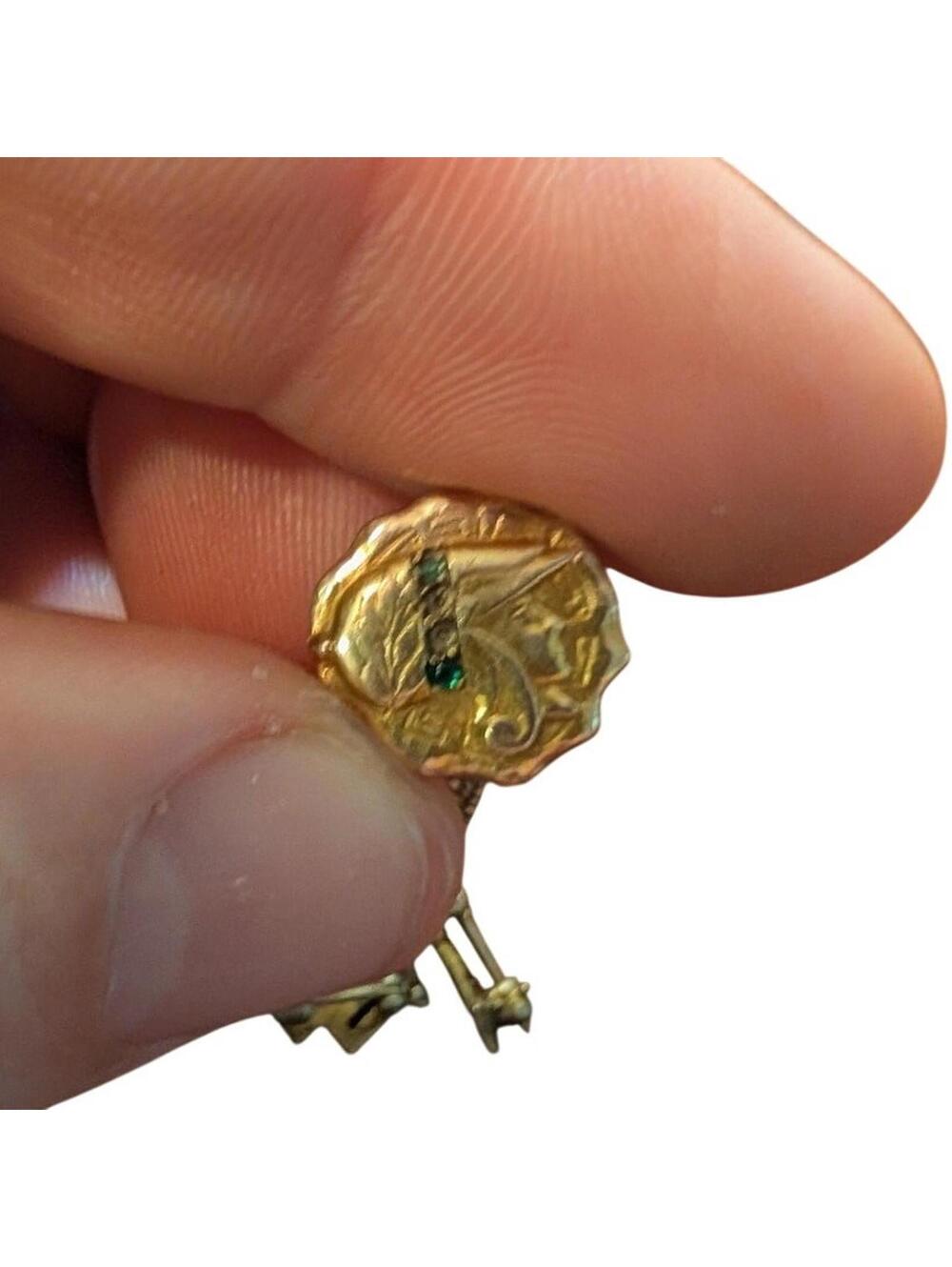 Antique Art Deco 10kt Gold Athena Phi Delta Theta Pin